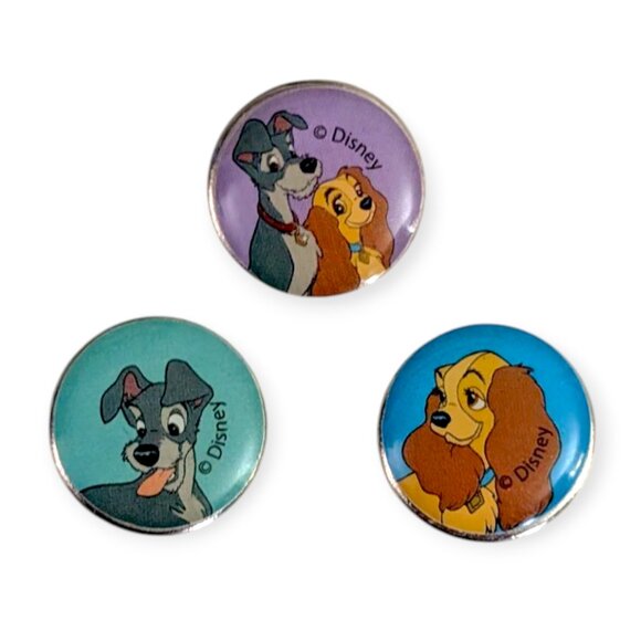 Lady and The Tramp Disney Tiny Decorative Pins: Portraits and Couple